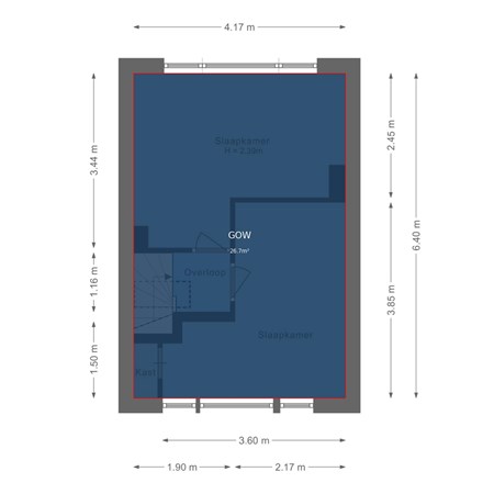 Floorplan - Ampèrestraat 5BS, 3553 CH Utrecht